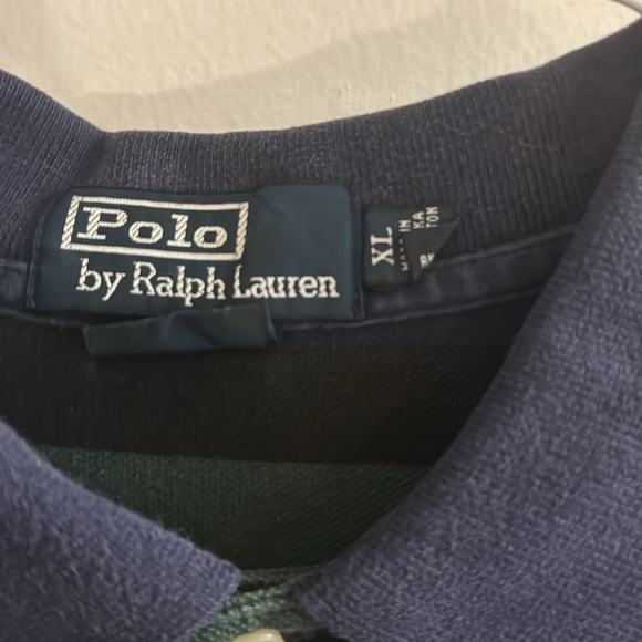 Polo Ralph Lauren Collared Shirt - Short Sleeve - Multi Colored Striped - XL - Picture 2 of 4